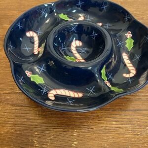 The Cellar Christmas Twilight Divided Serving Dish by Laurie Gates – Candy Cane
